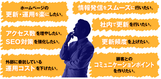 Webサイト運用の悩み